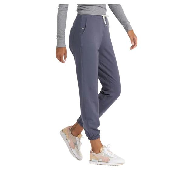 Vuori Laguna French Terry Lounge Pant Blue Small - Picture 1 of 7
